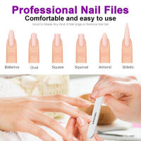 10Pcs Archos De Uñas Lavables De Madera Con 180/240 Grit Para Manicura Y Acrílico Para Salón De Belleza Uso Profesional - details 3