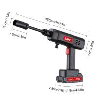 Pistola de agua pulverizada de alta presión inalámbrica para lavado de coches, 500 W, 60 bar, batería de litio de 21 V, generador de espuma, lavadora de coches para el hogar. - details 7
