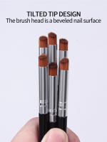 Juego De Pinceles Para Uñas Con Gradiente Para Manicura Y Pintura De Esmalte UV Gel Herramientas De Arte De Pincel De Madera Para Dibujar - details 3