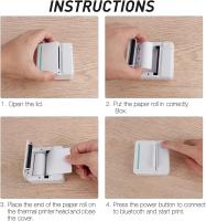 Thermal Portable Bluetooth Printers 57mm Mini Wireless POS Thermal Image Photo Printers For Android IOS Mobile Phone FLYE1984 - details 13