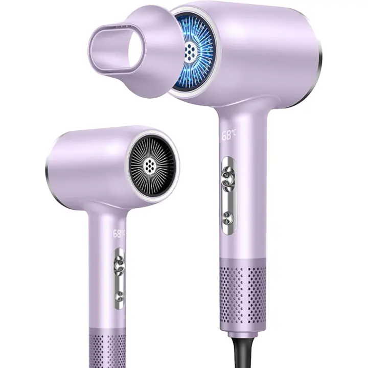 2400W Cabello Sin Encrespamiento, 3 Temperaturas 2 Velocidades, Thermocontrol, Gran Caudal de Aire, Pantalla digital de temperatures - 1