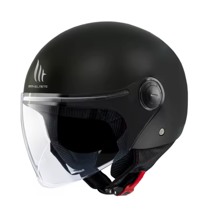 MT Helmets Casco Moto Street Solid Negro Mate T/s - 1