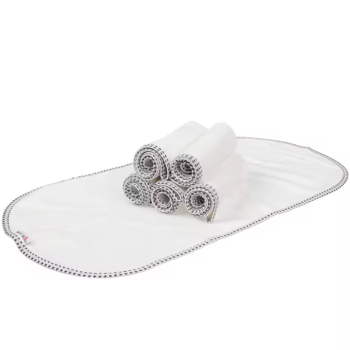 Alfombrillas Para Mudanzas Impermeables De Algodón Flanelina Perfectas Para Las Necesidades De Cambio De Pañales Blanco - 1