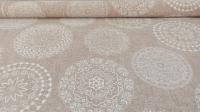 Texna Tela Loneta Estampada por metros Modelo Mandala Beige o Gris ancho 280 cmts - details 0