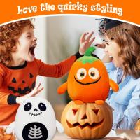 Sudadera de calabaza de Halloween de 20 cm, sudadera de animal de Halloween Naranja, Lindo - details 1