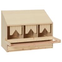 vidaXL Ponedero Gallinas Aves Cesta Extraíble Huevos Plegable Madera Dimensiones 72x33x38cm (3 compartimentos),  63x40x45cm (2 compartimentos),  63x40x65cm (2 compartimentos) y mas - details 3