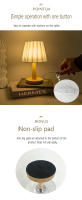 Lámpara De Mesa Nórdica Plegable Con USB 5V Y 220V Luces Nocturnas Para Decoración Del Hogar Y Ambiente De Dormitorio - details 5