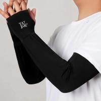 Guantes Largos De Hombre Con Mano Media Protección Solar Y UV Cubierta De Brazo Para Ciclismo Pesca Escalada Deporte M Letra Ice Cool - details 1