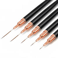 Set De 5 Pinceles Para Uñas Nail Art Liner Brush Pen Extensos Para Dibujar Y Estríper Profesional Herramientas De Manicura - details 0