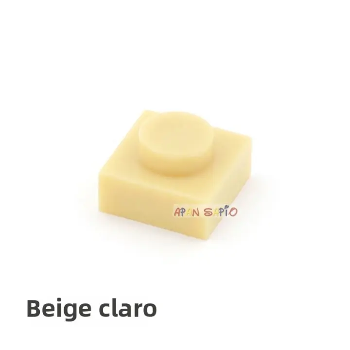Bloques De Construcción DIY 300pcs Figuras Delgadas 1x1 Puntos 25 Colores Educativos Creativos Tamaño Compatible Con Juguetes 3024 Para Niños - 1