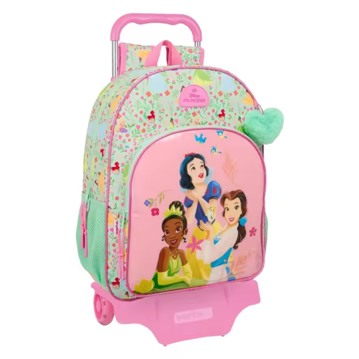 Mochila con Carro Princesas Disney "Bloom" 33X42X14Cm (Safta 612580160) - 1