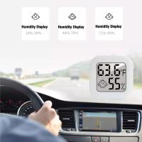Termómetro de habitación, higrómetro, higrómetro digital, termómetro de habitación con pantalla Celsius y Fahrenheit para el hogar, habitación de bebé, almacén, invernadero, reptil, humidor, sótano, oficina, coche. (Blanco) - details 4