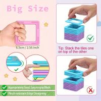 Bloques De Construcción Magnéticos STEM Juguete Educativo DIY Color Macarón Set De Construcción Aprendizaje Para Cumpleaños Halloween Navidad - details 4