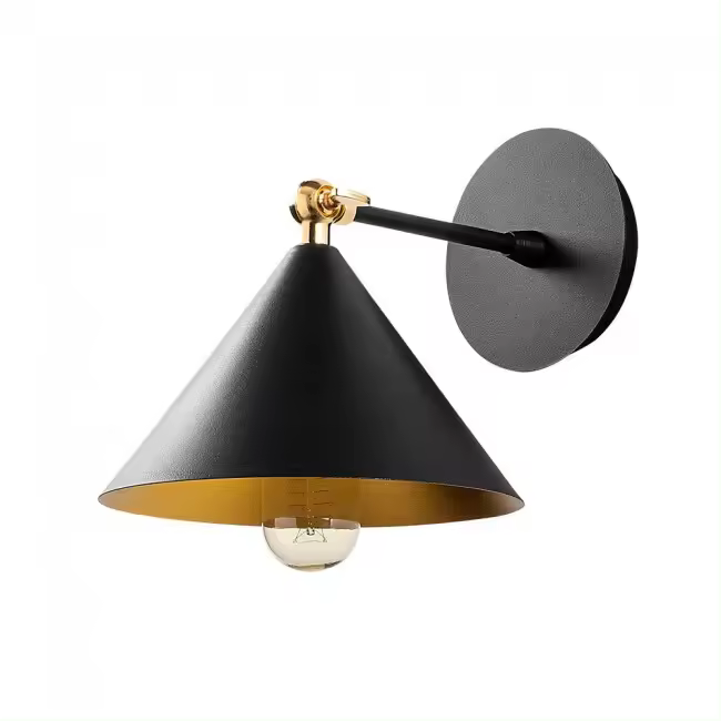 Wonderlamp Aplique de pared Harvey 19 Negro - 1