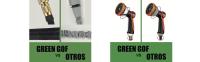 GREEN GOF Manguera de Jardín Premium 7,5m con boquilla de pulverización de 10 funciones, ligera y extensible, con conectores de latón. Alta resistencia con núcleo de látex. Se expande de 2,5 a 7,5 Metros. - details 5
