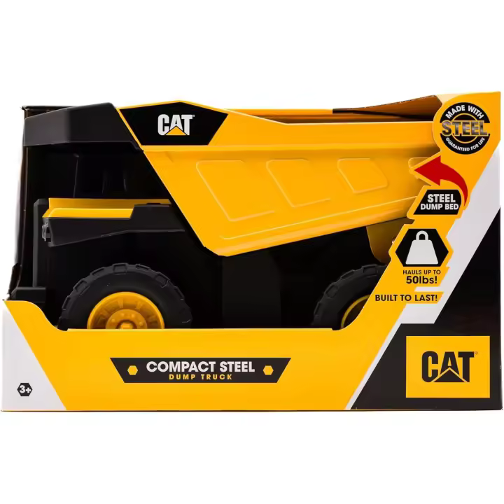 CATtoysOfficial Camión Volquete para Niños | Vehículo de Construcción de Acero | Juguete Resistente con Volquete Funcional | Regalos y Juguetes para Niños de 3 Años o Más | Juguetes al Aire Libre (Funrise 83426) - 1