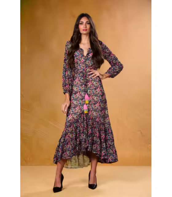 VESTIDO ALAMOS MULTI LARGO KAHYRA Kahyra V2189D - 1