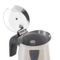 Cafetera de Acero Inoxidable The Secret Home - Espresso con Filtro Desmontable - Mango Ergonómico - Ideal para Cocina de Gas - Varios Tamaños - details 4