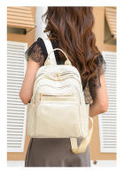 Mochila para mujer, nuevo estilo, tendencia de moda, pequeña mochila, mini, simple, ligera, de PU, temperamento, bolso de compras para mujer - details 13