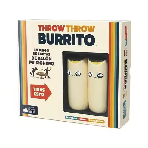 Asmodee Throw Throw Burrito - Juego de Cartas y Lanzamiento de Burritos - 1