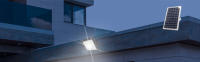 Foco Proyector LED con Panel Solar Fotovoltaico, Mando a Distancia y Sensor de Encendido Automático. Foco Solar IP67 con Luz Blanca, Iluminación de Exteriores, Patio, Jardín, Camino, Garaje. - details 0