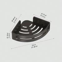 2pcs Estante De Ducha En Esquina Espacioso Almacenamiento Baño Soporte De Pared Montado Para Shampoo Gel De Ducha Accesorios De Baño Plástico - details 0
