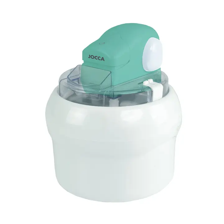 Jocca Heladera Turquesa Compacta 1L para Helados y Sorbetes con Termostato Reversible y Bajo Consumo de 8W - 1