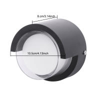 Lámpara De Pared Moderna Y Sencilla LED Para Exterior Impermeable IP65 Decorativa Para Jardín Puerta De Villa Balcón Luz De Pasillo Auto Contenida Sin Bombillas Incluidas - details 8