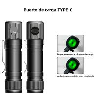 Linterna Frontal LED HD30A Recargable USB Tipo C Con Indicador Y Imán Para Camping Pesca Caza 180° Ángulo De Haz Incluye Batería 18650 - details 3