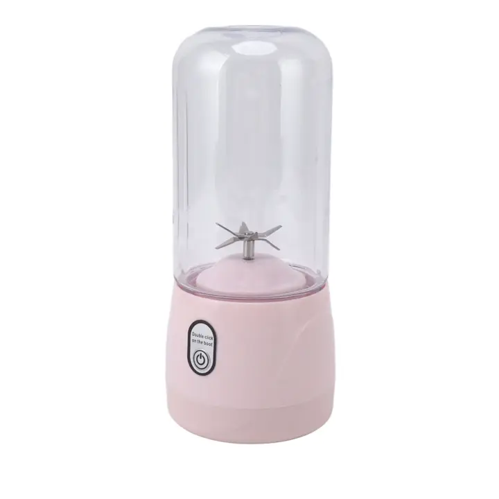 Licuadora Portátil USB Recargable 6 Hojas Mini Exprimidor Taza De Frutas para Viajes - 1