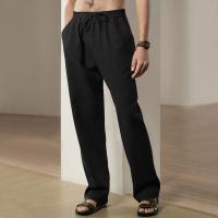 Pantalones De Algodón Y Lino Para Hombre Pantalones De Vacaciones Hawái Pantalones De Playa Transpirables Ropa Versátil Casual Para Calle - details 3
