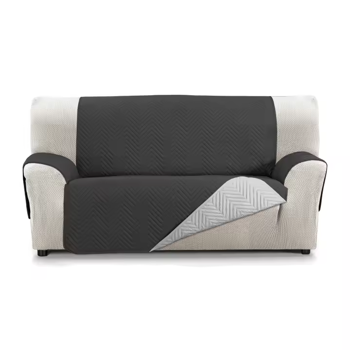 Cubre Sofá Reversible Burano Valentia Home | Acolchado | Protección Completa | Ajuste Perfecto - 1