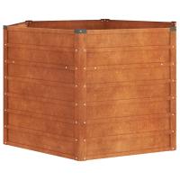 vidaXL Arriate oxidado de acero corten Dimensiones 129 x 129 x 45 cm,  129 x 129 x 77 cm,  y mas - details 0