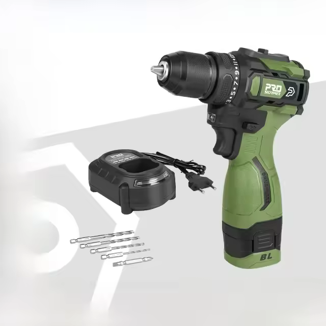 Taladro Eléctrico Inalámbrico PROSTORMER 17V 55NM Mini Taladro Sin Escobillas Con Batería De Litio Y 5 Piezas De Broca Para Bricolaje Y Madera - 1