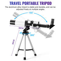 40040 Telescopio astronómico Monocular Telescopio astronómico profesional Reflectante Spyglass Camping para viajes Regalos para niños - details 5