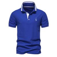 Novedad de verano, polo con solapa de negocios para hombre, top moderno de algodón bordado, talla europea, manga corta de alta gama para hombre - details 10