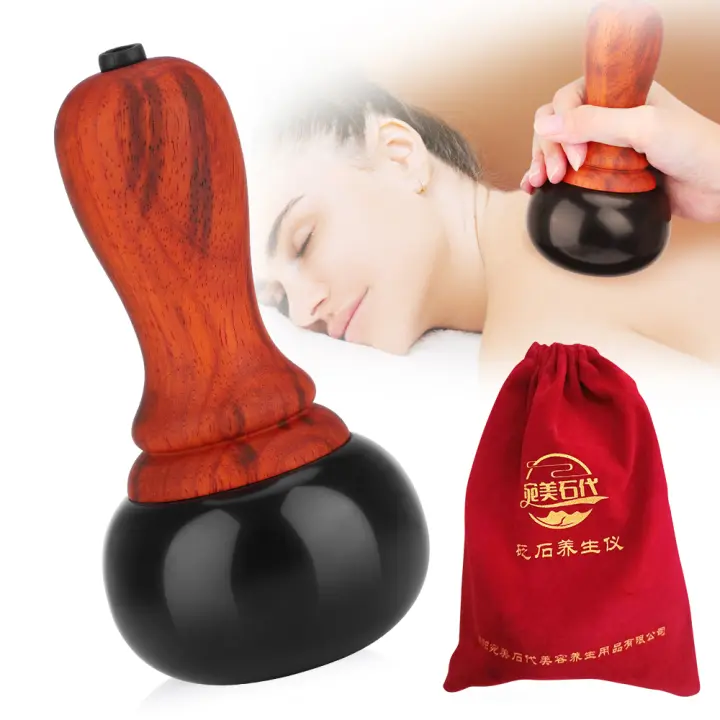 Masajeador Eléctrico De Piedra Caliente Gua Sha Para Cuidado De Piel Y Relajación Muscular Uso En Espalda Cuello Y Rostro Material De Piedra Bianstone - 1