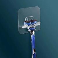 Soporte De Afeitado Para Pared Resaltador De Ducha Fuerte Portacuchillo Para Baño Gancho Para Cuchillas Resistente Plástico Soporte De Afeitado Para Hombres - details 1
