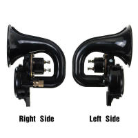 Bocina De Aire Para Coche Barco Motor Scania Volvo 48W 12V-24V 300dB Modificación Altavoz Bocina De Mariposa Negra ABS + Metal - details 4