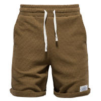 Novedad de verano, pantalones cortos de color liso, pantalones cortos deportivos y de ocio para hombre, pantalones cortos con lazo en la cintura elástica, ropa exterior de talla europea, pantalones de tres cuartos - details 2