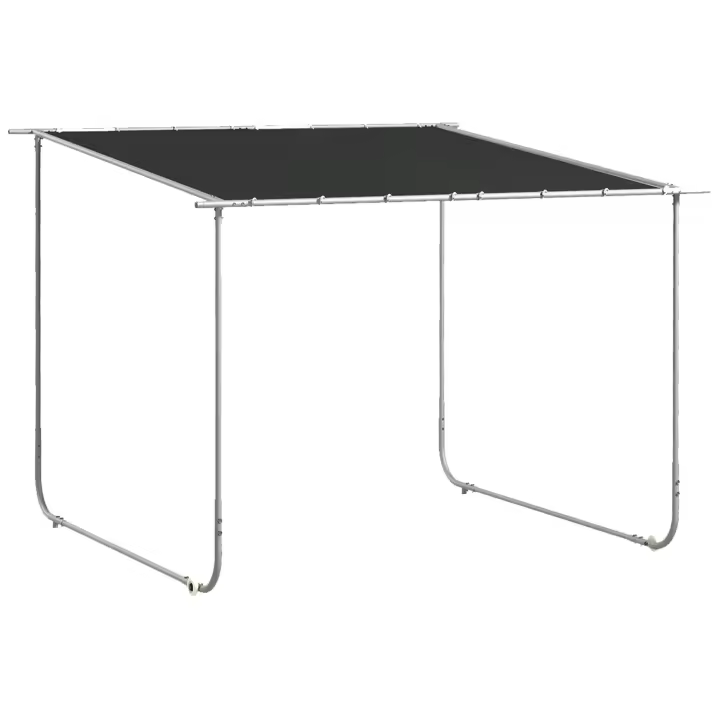 Outsunny Pérgola 3x3 m Cenador de Jardín con Ruedas Protección UV 30+ Impermeable Sacos de Arena y Marco de Acero para Patio Terraza Balcón - 1