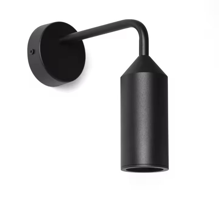 Ledkia Aplique de Pared Exterior Aluminio Boukali Negro - 1