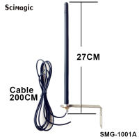 Antena Externa Para Aplicaciones De Puerta De Garaje 433MHz 433.92 Mejora De Señal Antena Booster Para Control Remoto De Puerta De Garaje Metal PVC - details 4