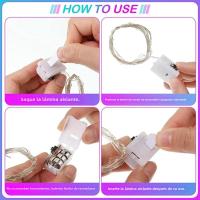 10 Pack Luces De Hilo De Hada 30LED 3 Metros Cobre Plateado Alimentadas Por Batería Decoraciones Para Bodas Fiesta Navidad - details 1