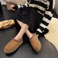 Zapatos De Plataforma Para Mujer Calzado Casual Con Punta Redonda Y Peluche Zapatos Slip-on De Bajo Boca Botas De Invierno Con Suela De Goma Para Vestir Y Uso Diario - details 22