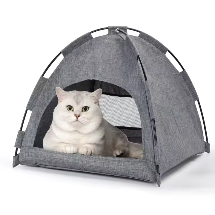 Nobleza - Cama para Gatos y Perros, Cueva Mediana Lavable con Cojín Extraíble, Casa para Mascotas, Ideal para Uso en Exteriores e Interiores - 1
