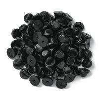 Pines De Goma Negros Para Broches Y Hebeleras De Mariposa Clavija De Bloqueo Accesorios Para Manualidades Y Joyería DIY Pack De 50/100/500 - details 7