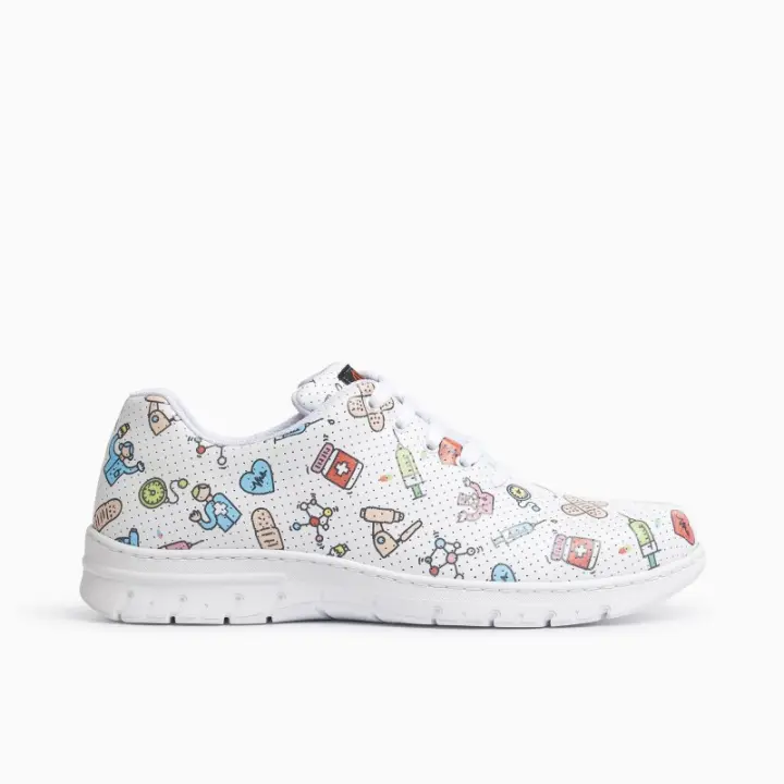 Dian zapato laboral sanitario ajustable con cordones,picado para que transpire mejor,antideslizante y súper cómodo - 1