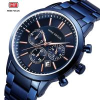 Reloj De Hombre MINI FOCUS Clásico Negocios Casuales Impermeable Cuarzo Acero Inoxidable Pantalla Redonda Antigolpes Correa De Acero - details 4