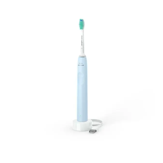 Cepillo Sonicare Serie 2100. Un modo de limpieza, 1 nivel de intensidad en color azul. Viene con 1 cabezal  y un cargador - 1